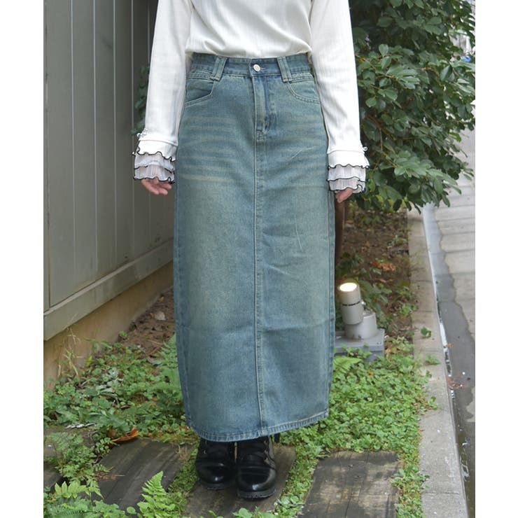 デニムナロースカート | axes femme | 詳細画像1 