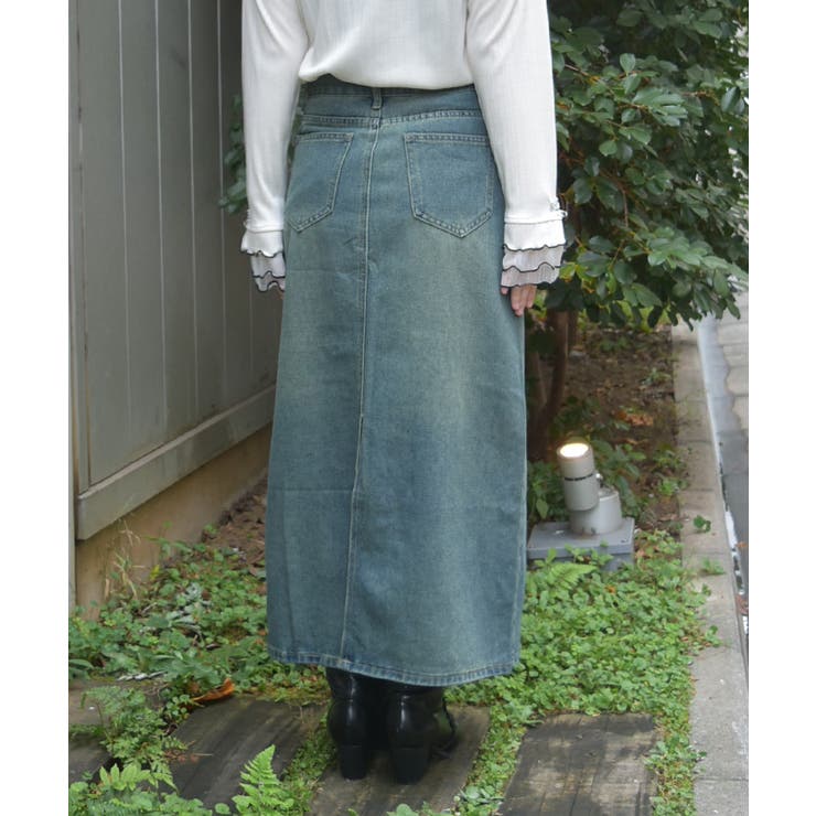 デニムナロースカート | axes femme | 詳細画像3 