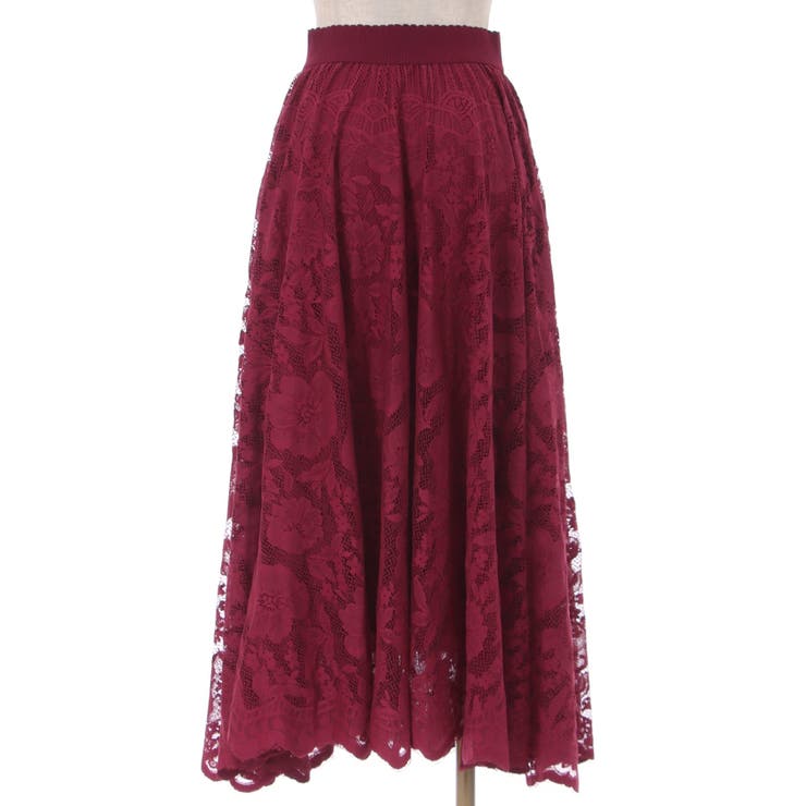 レースサーキュラースカート[品番：IGAW0003301]｜axes femme