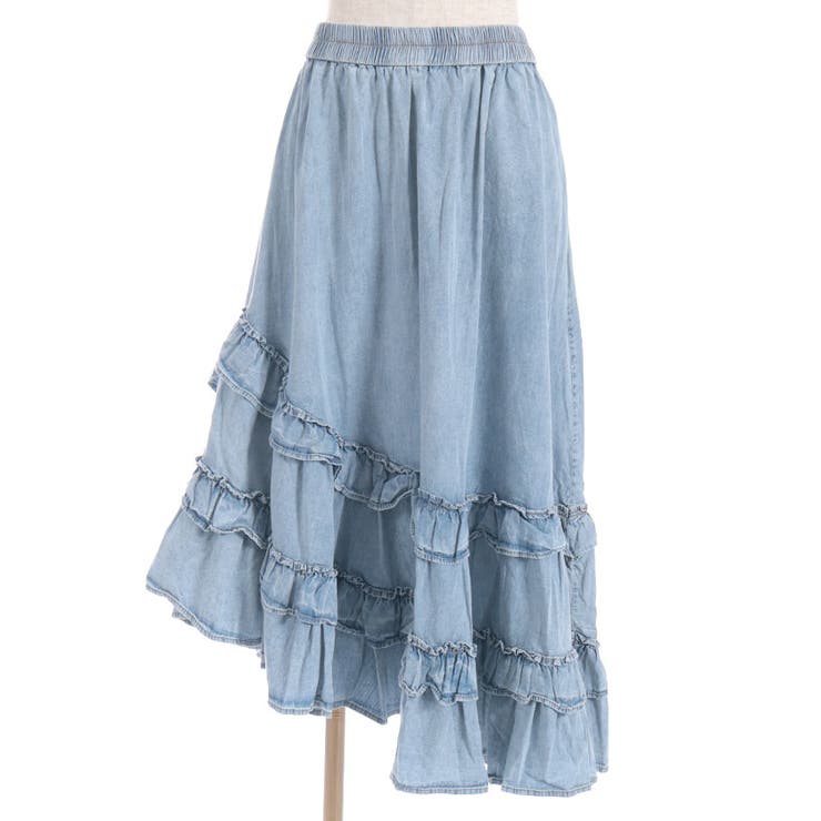 デニムティアードスカート | axes femme | 詳細画像15 