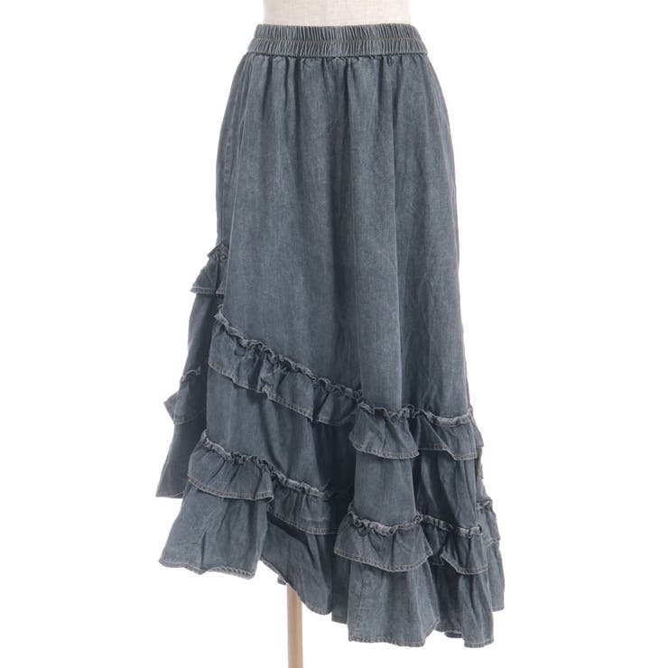 デニムティアードスカート | axes femme | 詳細画像8 