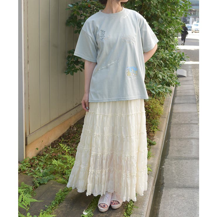 楊柳ロングスカート | axes femme | 詳細画像4 