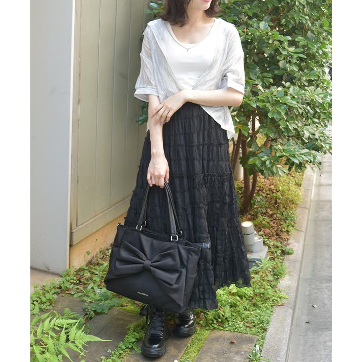 楊柳ロングスカート | axes femme | 詳細画像5 