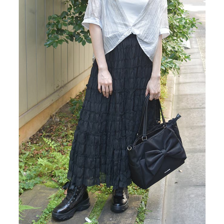 楊柳ロングスカート | axes femme | 詳細画像6 