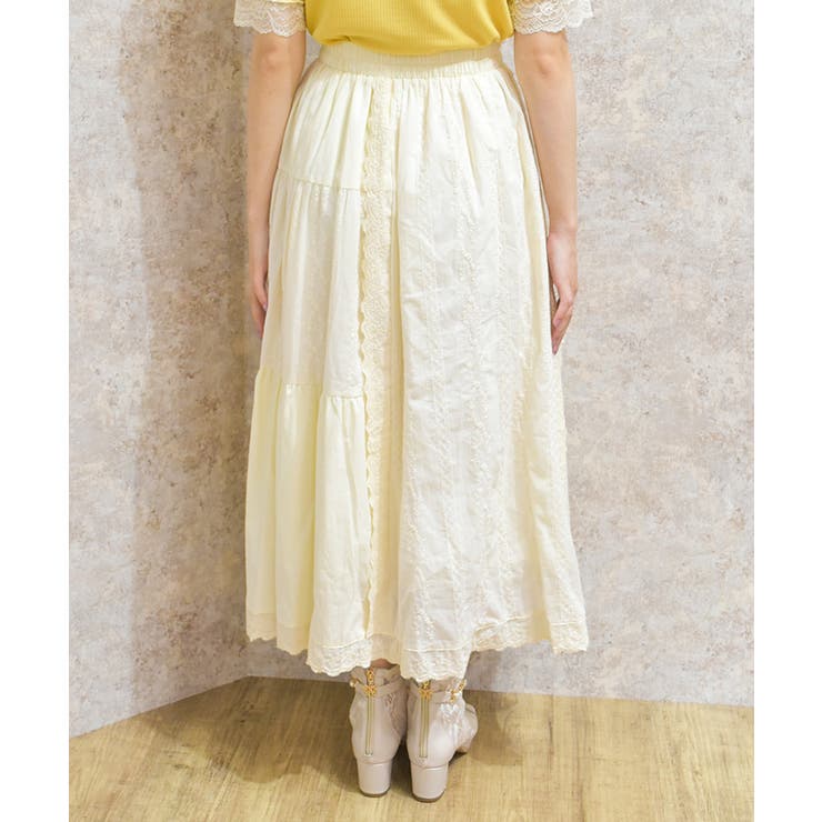 コットンロングスカート | axes femme | 詳細画像4 