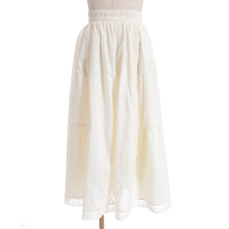 コットンロングスカート[品番：IGAW0006704]｜axes femme