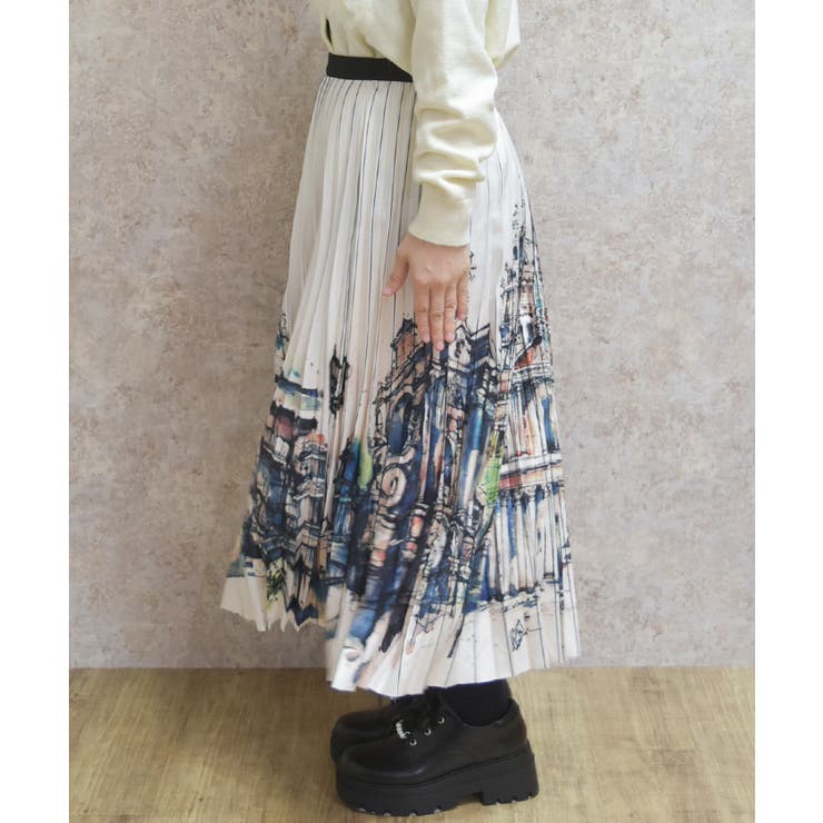 街柄プリーツスカート | axes femme | 詳細画像2 