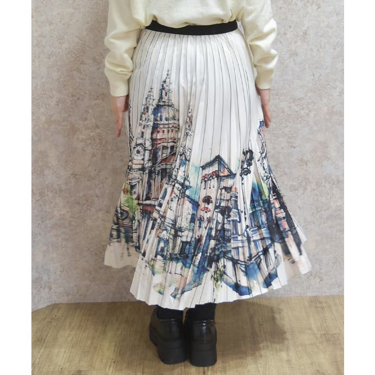街柄プリーツスカート | axes femme | 詳細画像3 