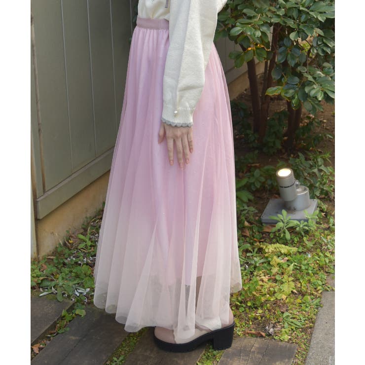 チュールラメスカート | axes femme | 詳細画像2 