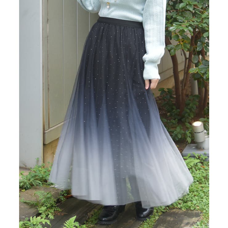 チュールラメスカート | axes femme | 詳細画像6 