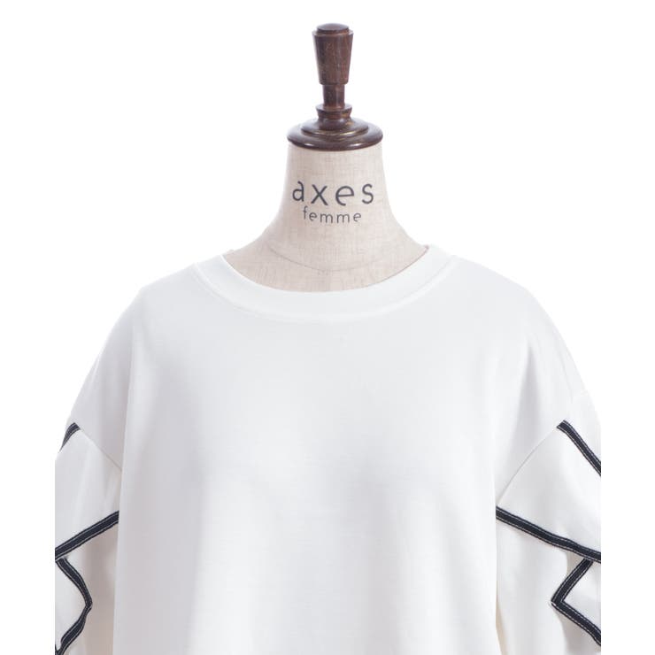 袖リボンカットプルオーバー | axes femme | 詳細画像15 