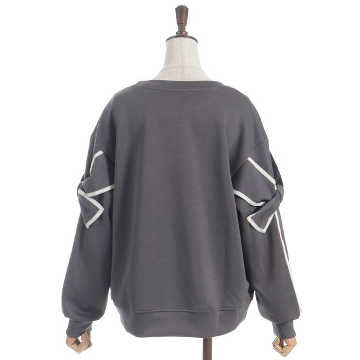 袖リボンカットプルオーバー | axes femme | 詳細画像4 