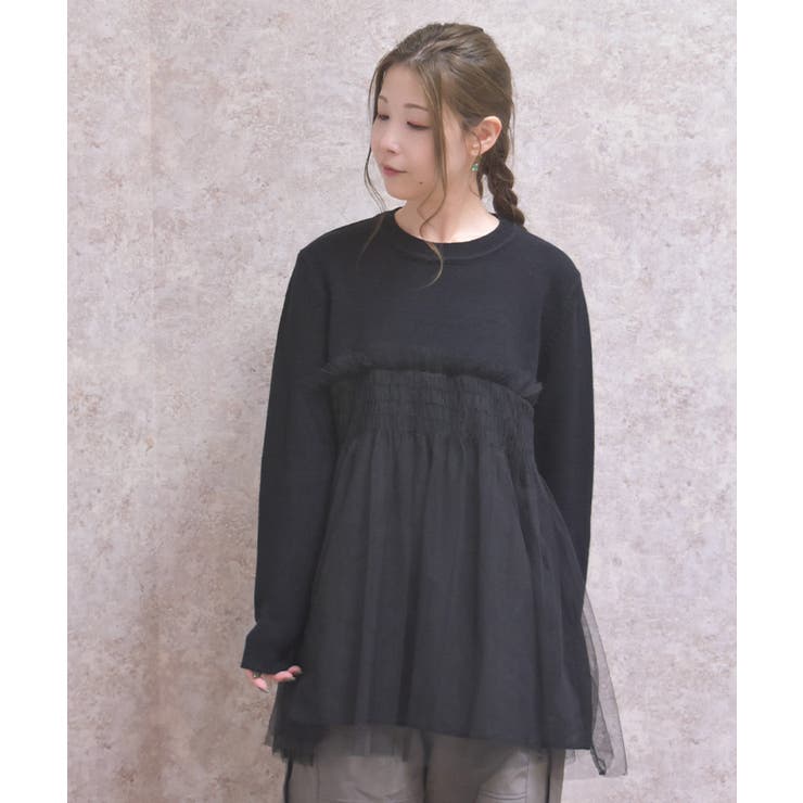 チュールカットプルオーバー | axes femme | 詳細画像4 