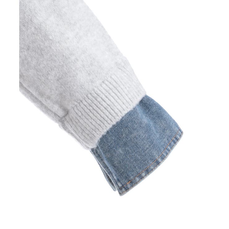 デニム切替ニット | axes femme | 詳細画像22 