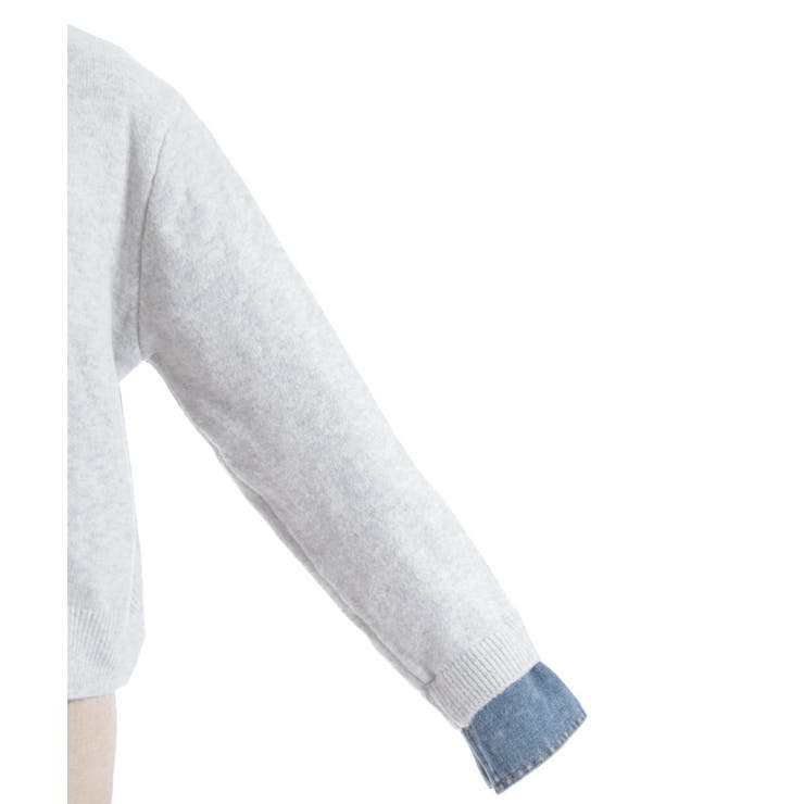 デニム切替ニット | axes femme | 詳細画像23 