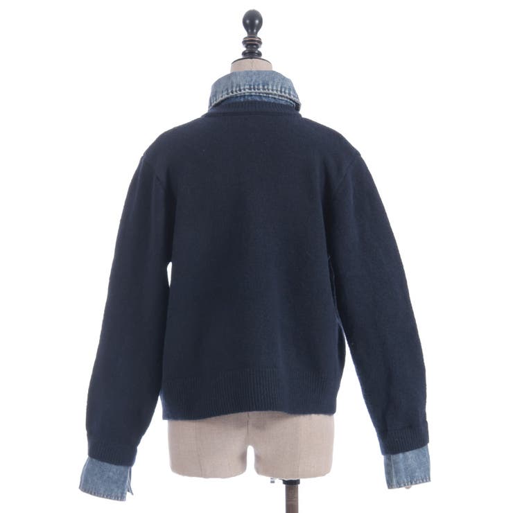 デニム切替ニット | axes femme | 詳細画像26 