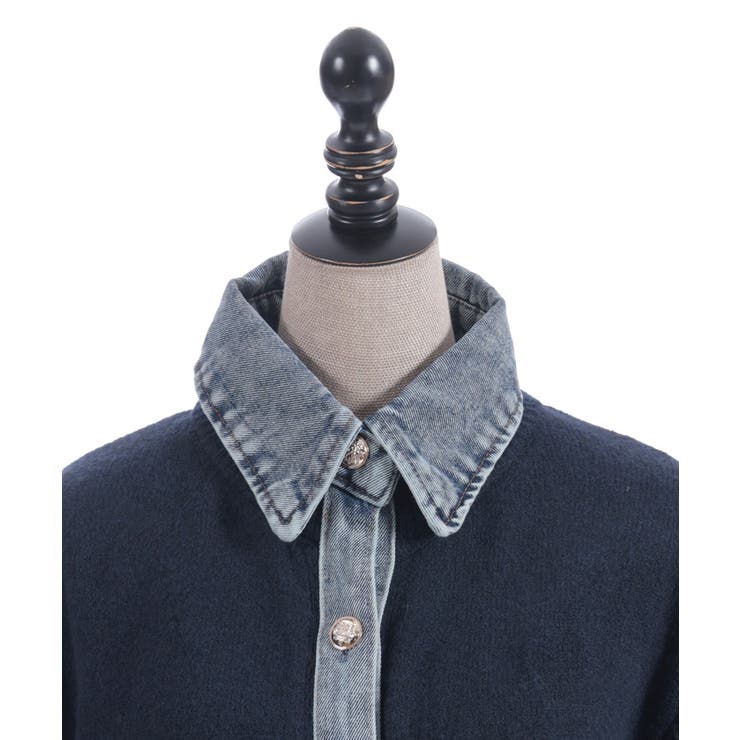 デニム切替ニット | axes femme | 詳細画像27 