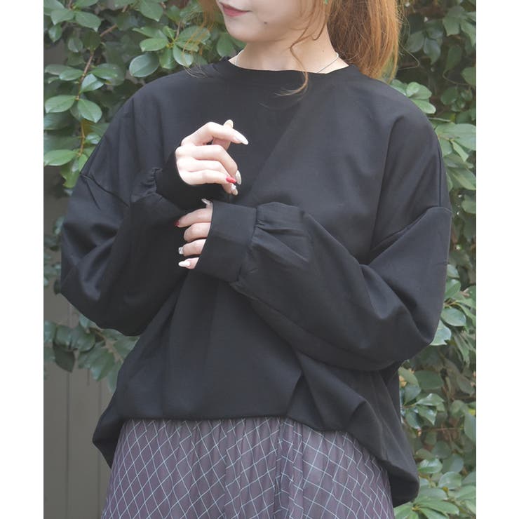 黒 | タックデザインプルオーバー | axes femme