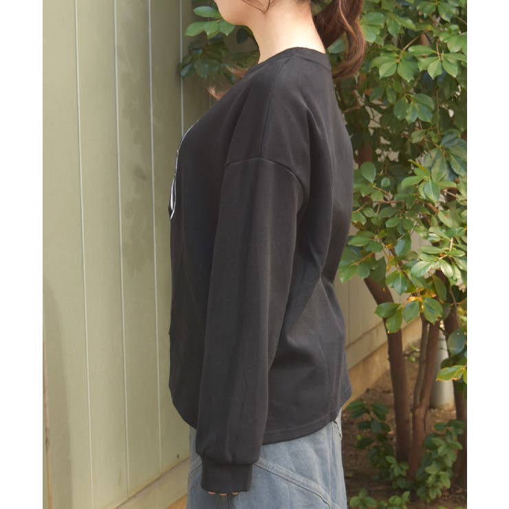 モチーフ刺繍スウェット | axes femme | 詳細画像2 