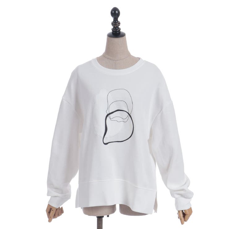 モチーフ刺繍スウェット | axes femme | 詳細画像6 