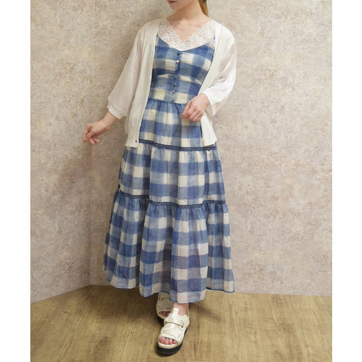 チェック柄キャミワンピース | axes femme | 詳細画像5 