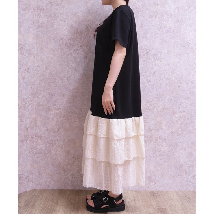 裾レースカットワンピース | axes femme | 詳細画像3 