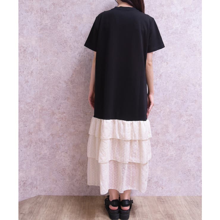 裾レースカットワンピース | axes femme | 詳細画像4 