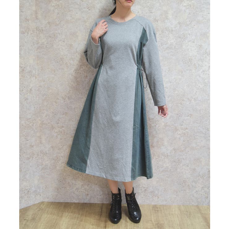 切替カットワンピース | axes femme | 詳細画像1 