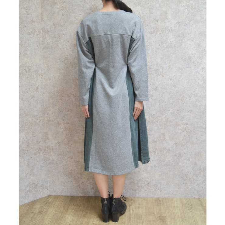 切替カットワンピース | axes femme | 詳細画像3 