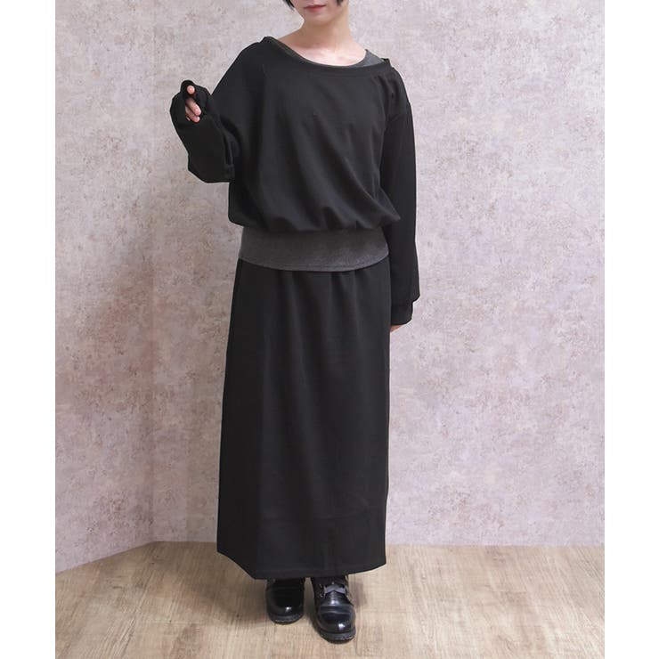 黒 | レイヤード風セットアップ | axes femme