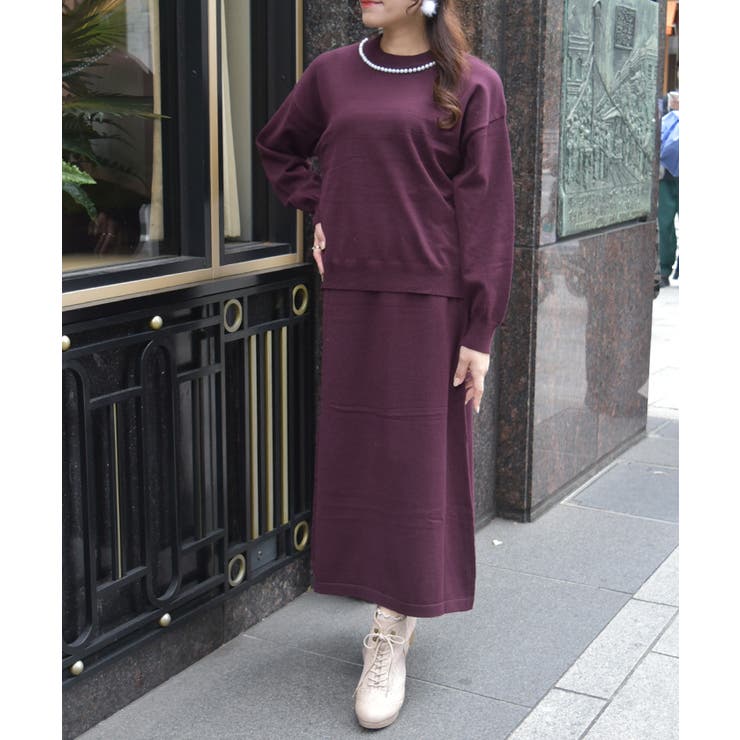 パールニットセットアップ | axes femme | 詳細画像1 