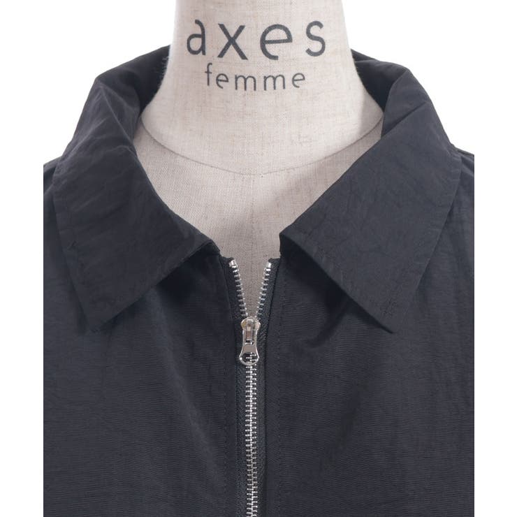 裾ドロストジップブルゾン | axes femme | 詳細画像17 