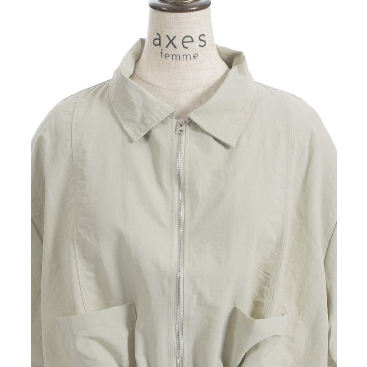 裾ドロストジップブルゾン | axes femme | 詳細画像8 