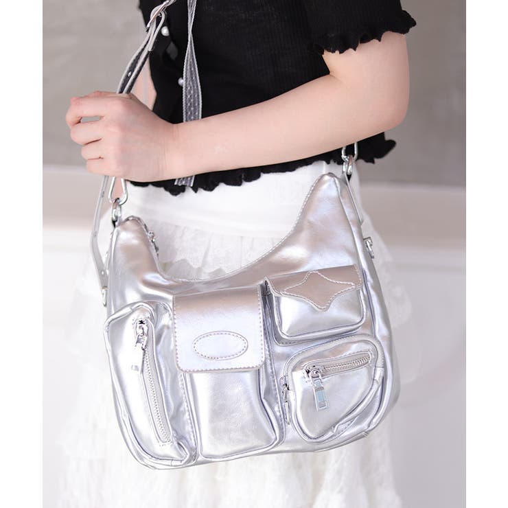 シルバー | マルチポケットショルダー | axes femme