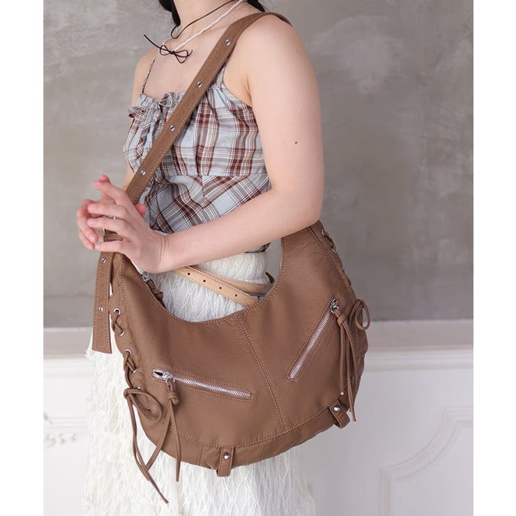 サイドレースアップショルダー | axes femme | 詳細画像1 