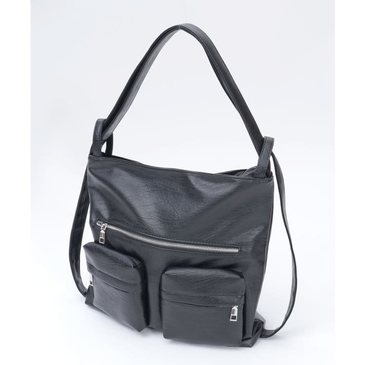 黒 | Ｗポケット２ＷＡＹバッグ | axes femme