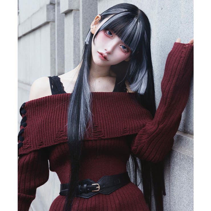 コルセットデザイン合皮ベルト | axes femme | 詳細画像2 