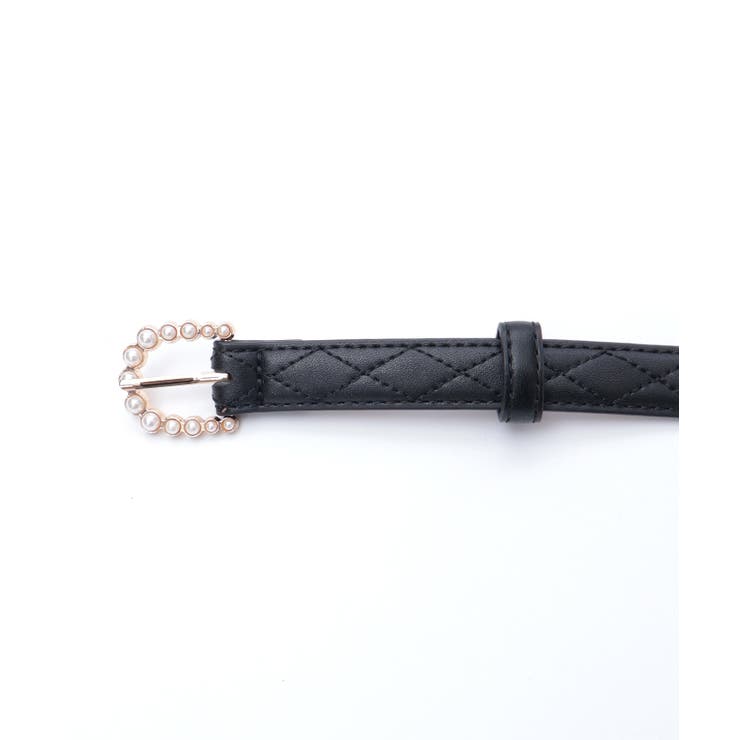 パールバックルキルト細ベルト | axes femme | 詳細画像11 