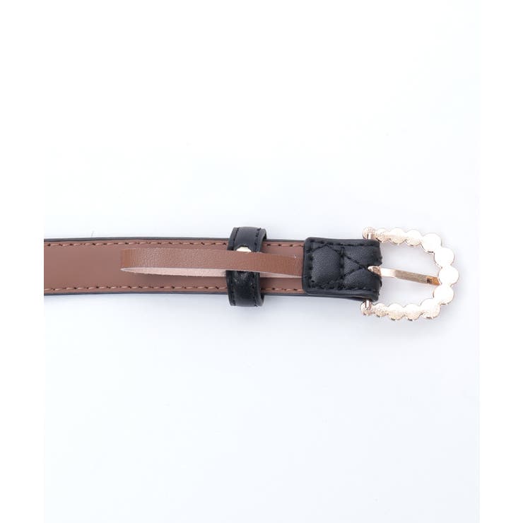 パールバックルキルト細ベルト | axes femme | 詳細画像15 