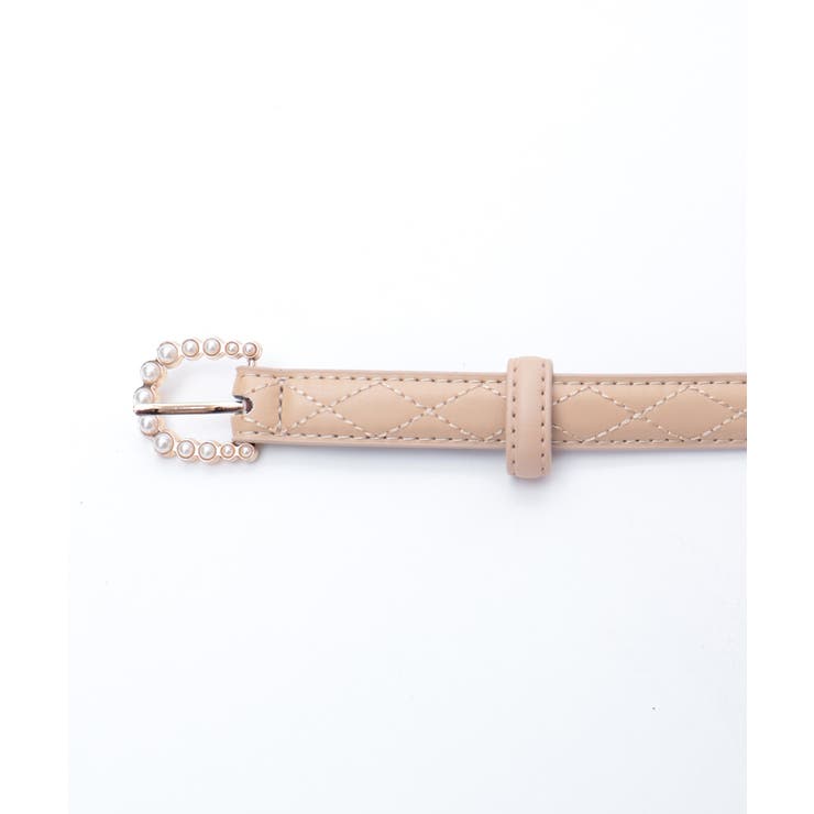 パールバックルキルト細ベルト | axes femme | 詳細画像4 