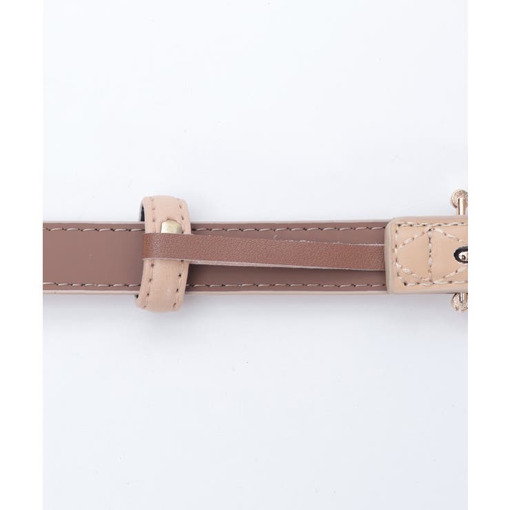 パールバックルキルト細ベルト | axes femme | 詳細画像9 