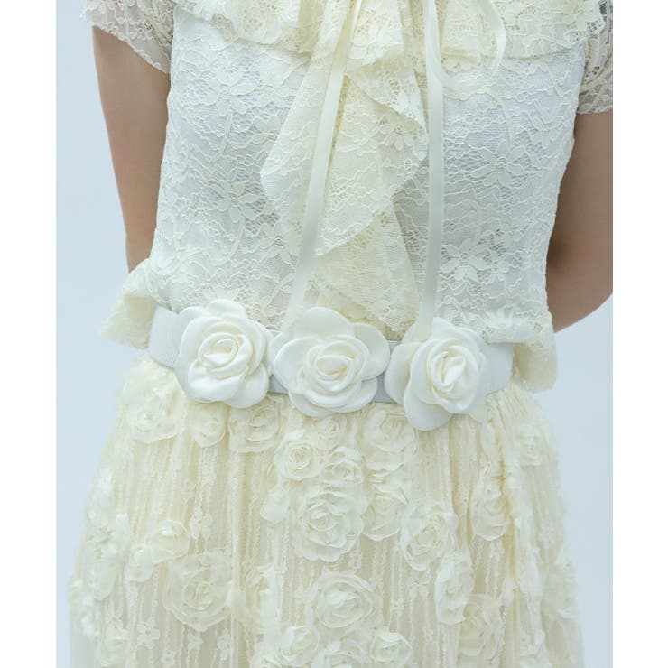 生成り | ローズモチーフベルト | axes femme