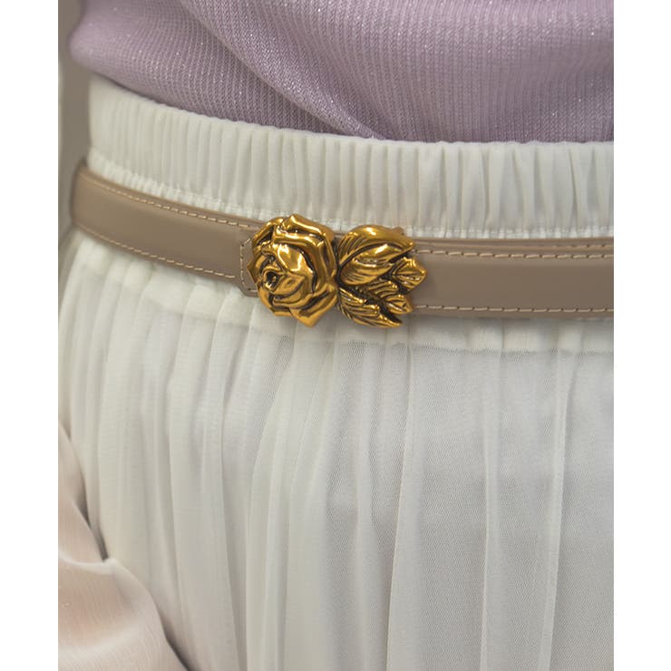 ローズバックル細ベルト | axes femme | 詳細画像1 