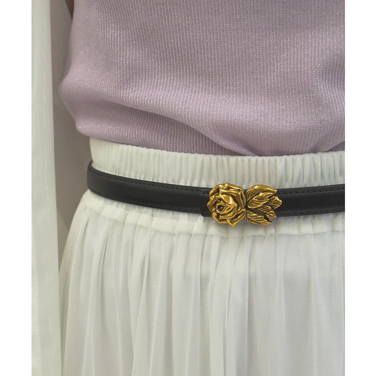 ローズバックル細ベルト | axes femme | 詳細画像2 