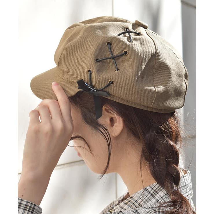 サイド編み上げキャスケット | axes femme | 詳細画像4 