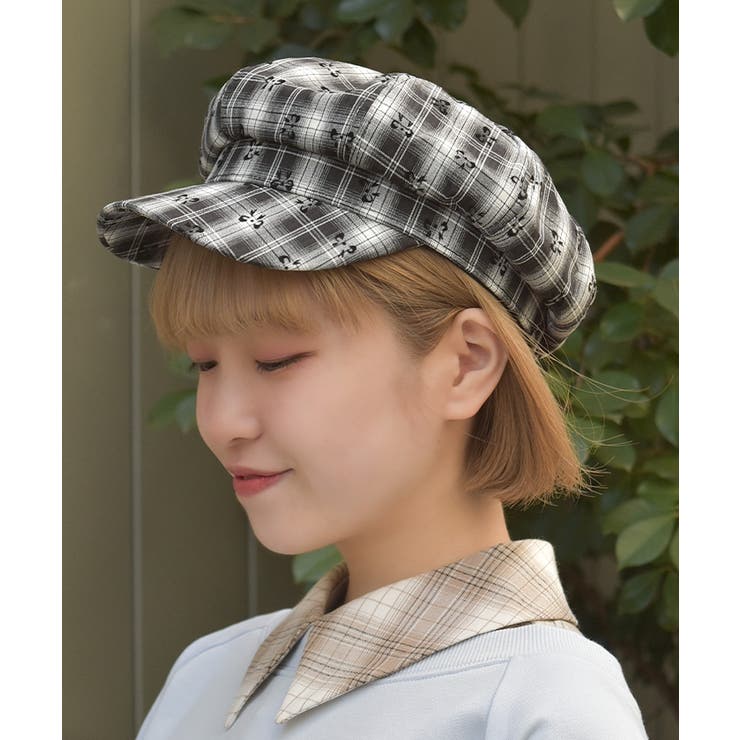 リボン×チェックキャスケット | axes femme | 詳細画像2 