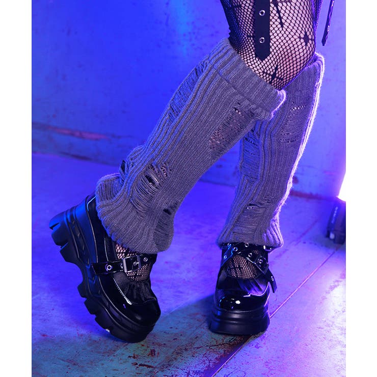 グレー | ダメージニットレッグカバー | axes femme