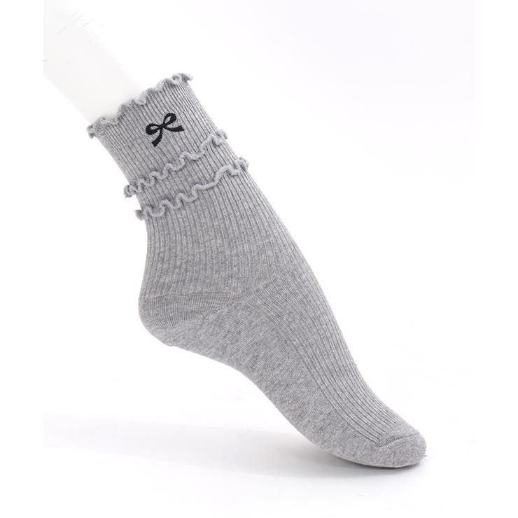 リボン刺繍ソックス | axes femme | 詳細画像12 