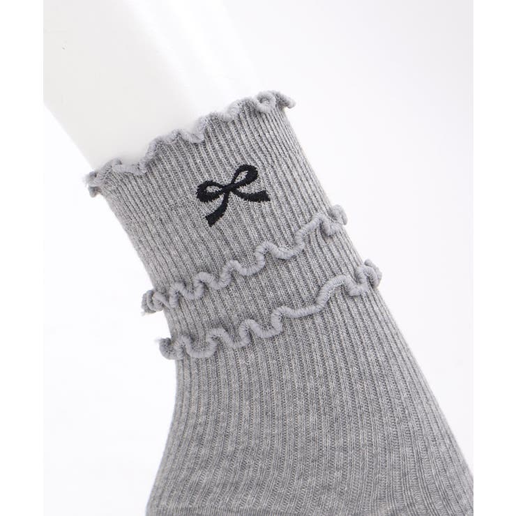 リボン刺繍ソックス | axes femme | 詳細画像13 