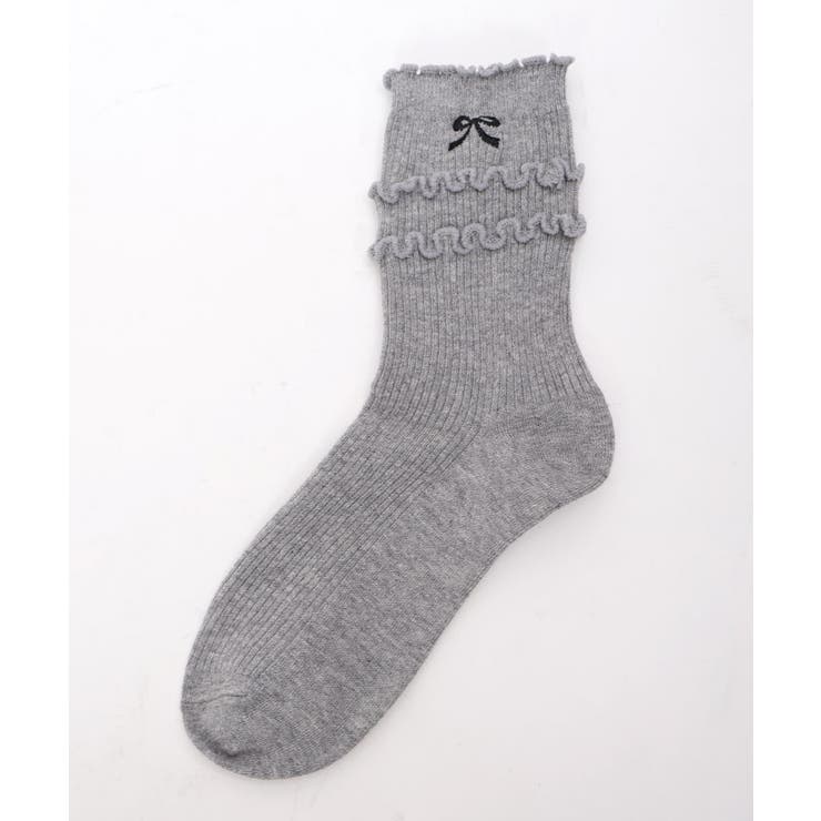 リボン刺繍ソックス | axes femme | 詳細画像8 